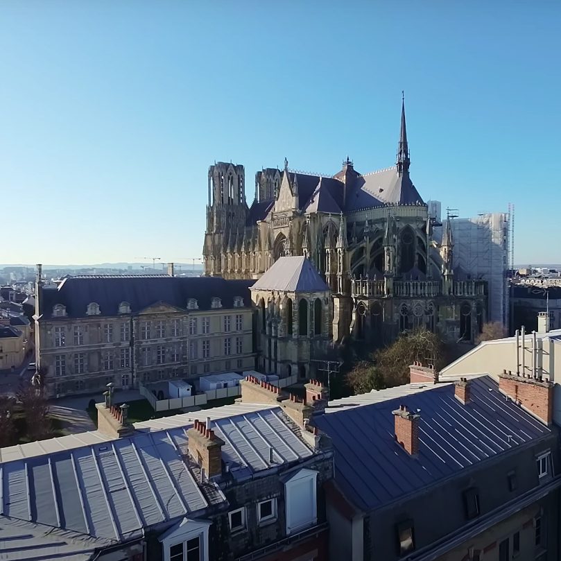 La cathédrale de Reims filmée par R-Shoota